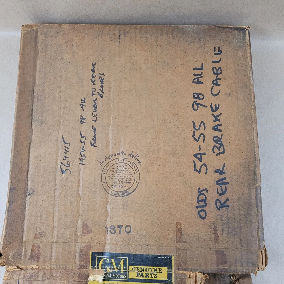 Nuevo cable de freno trasero NOS GM 564415 1954 1955 Oldsmobile 98 Olds Foto 3 de 4