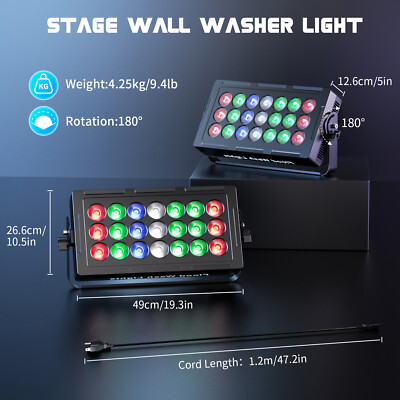 420W Wash Beam Light RGBW LED Wall Wash Bar Light DMX Stage DJ Disco Bar Party