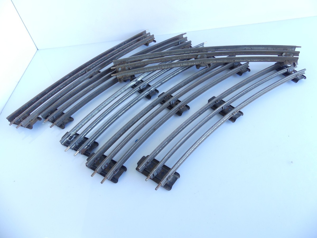 2) Hornby Echelle O / 12 Rails Avec Devers 6 Courbes Rayon 65 Cm 6