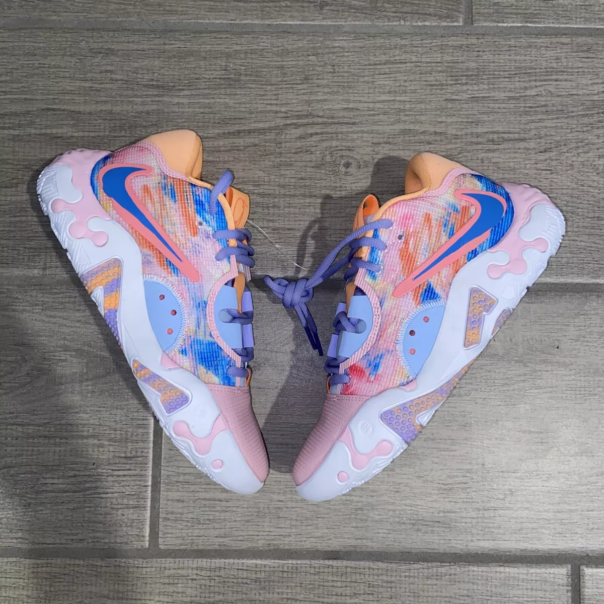 Nike PG 6 Painted Swoosh Paul George DO9824 100 PINK BLUE ORANGE