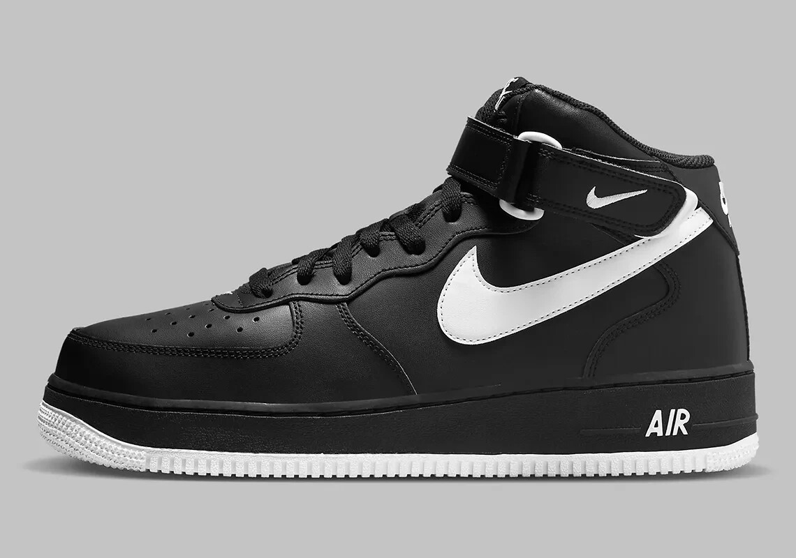 Nike Air Force 1 Mid “Black/White” MEN's Sz 10 Deadstock