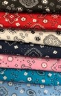 Bandana Print Cotton Blend Fabric 59" Wide by the Yard - Assorted Colors
