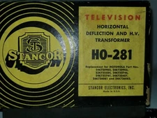 Stancor Chicago Standard Horizontal Deflection HV Transformer H0-281 Motorola