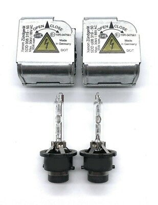 2x New OEM Audi A6 S6 A8 S8 Xenon Igniter HID Lamp Ignitor Socket + D2S Bulbs