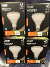 4 Pack - Feit Dimmable Flood LED Light Bulb 7.2W Replaces 65W 650LM 2700K BR30