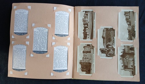 Cope Bros Castles 1939 Complete Set Of 25 Cards In Vintage Genetic Album - Picture 3 of 7