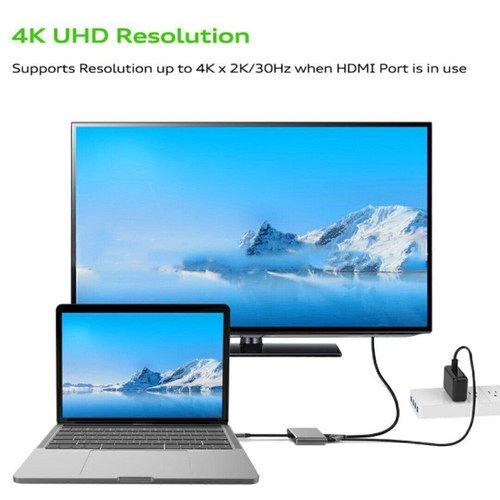 HDMI Typ C HUB HDMI Adapter USB C zu HDMI Adapter Splitter USB 3.1 3.0 3Farbe # - Zdjęcie 4 z 8