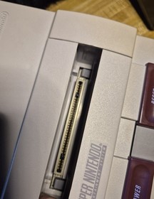 Nintendo SNES Bundle SNS-001 Console  1 Controller and Game Tested Working