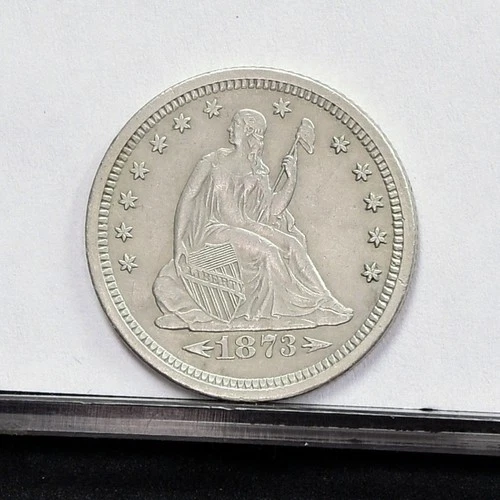 1873-S Liberty Seated Quarter - XF Details, Cleaned (#60726-L)