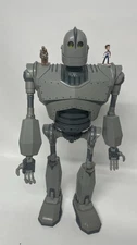 Iron Giant 20 Inch 1999 Trendmasters Hogarth + Robot Figs Eyes Light Mouth Moves