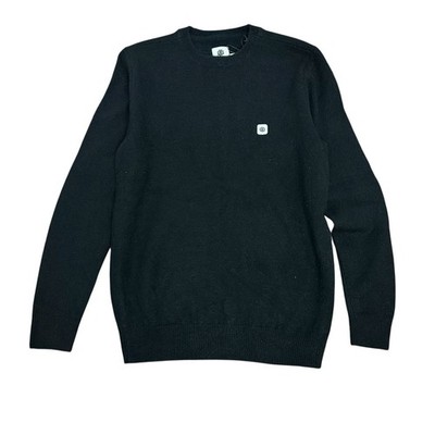 Element Men s Kayden Black Knit Crewneck Sweater Size Medium NWT