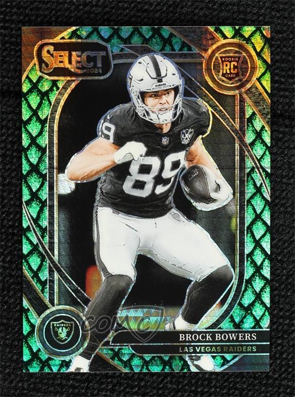 2024 Select Club Level Dragon Scale Prizm 24/81 Brock Bowers #222 Rookie RC 1co7