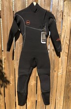 NEW Dakine Cyclone 4/3mm Black Zip Free Full Wetsuit/Men s Size X-Small