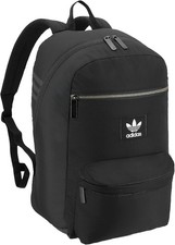Adidas Originals National Plus 2 Black Backpack Padded BLACK Large NEW Tag 65.