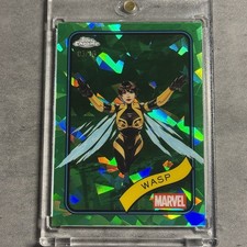 Wasp 2025 Topps Chrome Marvel Sapphire #113 Green Refractor /99