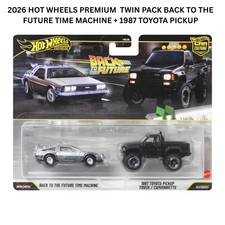 2026 HOT WHEELS PREMIUM TWIN PACK BACK TO THE FUTURE TM + TOYOTA PICKUP - NEW