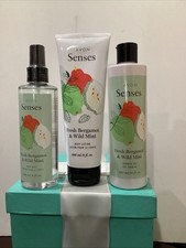 Avon Senses Fresh Bergamot Wild Mint 3 Piece Gift Set