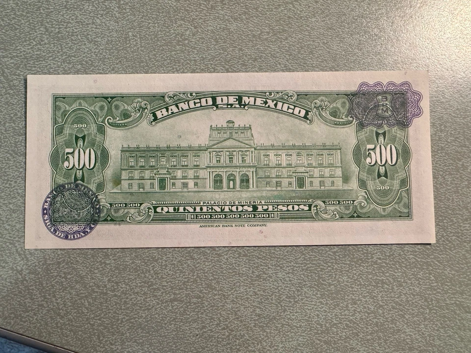 Mexico 500 Pesos - Morelos (1978) - Image 2 of 2