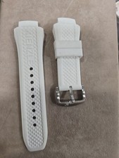 Cinturino Kienzle X Poseidon Xl Primo Modello  Ansa 19 mm Larg. 30 mm Bianco