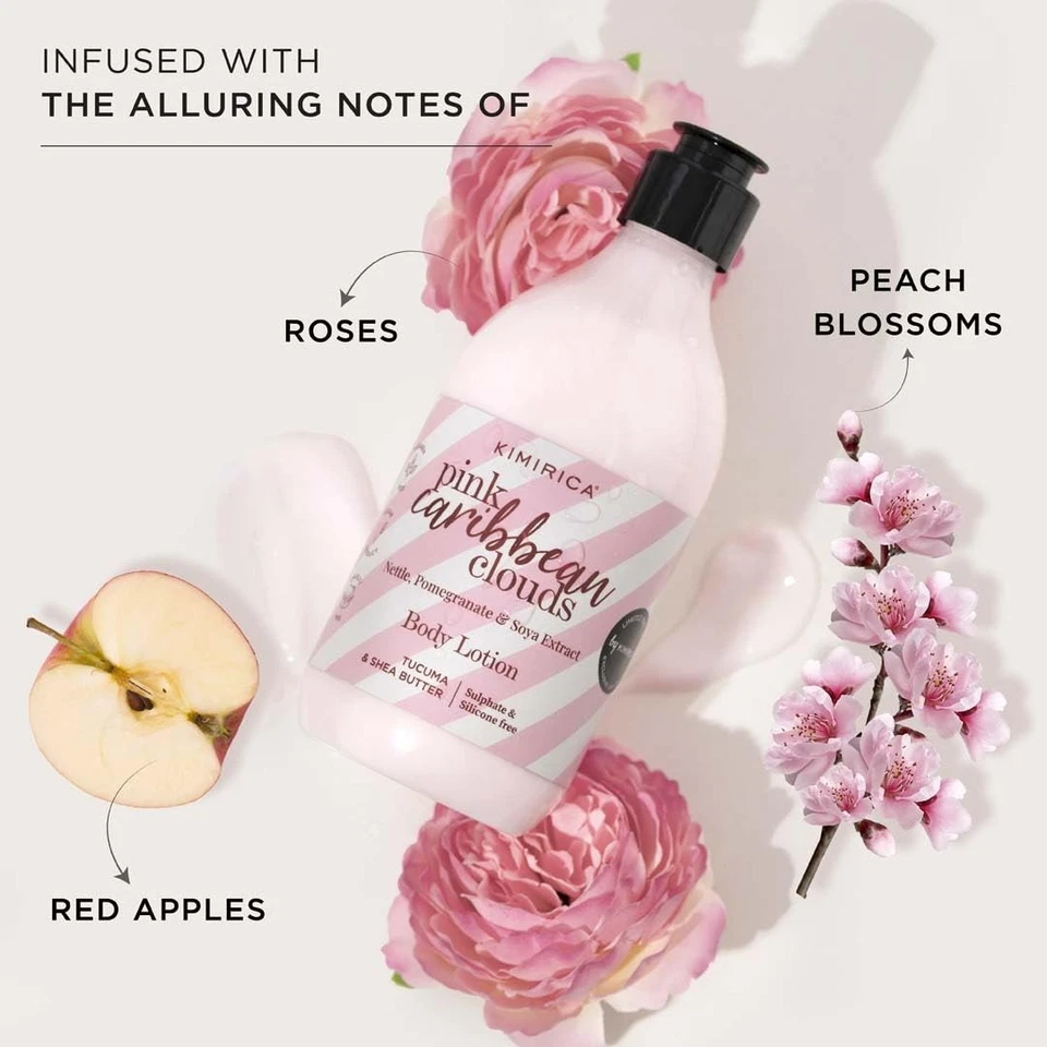 Лосьон для тела Kvladimirica 100% веганский без сульфатов (розовые карибские облака) 300 мл - Изображение 3 из 4
