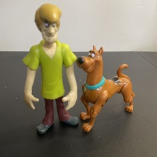 Scooby Doo and Shaggy Figure Lot, Plastic Action Figures, Mystery Inc Duo