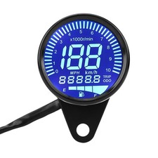 Tbest 12v Dc Speedometer Tachometer For Motorcycle Universal Led Digital Gauge