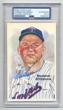 SPECIAL - HARMON KILLEBREW AUTOGRAPHED PEREZ STEELE POST CARD  PSA/DNA SLABBED