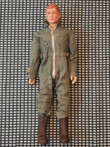 Vintage 1964 Hasbro GI JOE 12" Red Painted Hair Scar Figure  BB W/clothes
