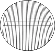 Sunnydaze round Outdoor Fire Pit Cooking Grate - Heavy-Duty Black Steel Grilling