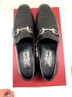 Ferragamo Sabatino Black Leather Shoe 9.5 D Gancini Loafers with box and cover — photo 3