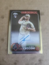 2024 Topps Chrome Slade Cecconi Rookie Auto #RA-SCE RC Arizona Diamondbacks