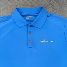 The Players Championship Nike Golf Polo Shirt TPC Sawgrass Blue Men Large