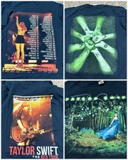 2 Taylor Swift Speak Now 2011 Concert World Tour T Shirt  Red Tour Womens S New