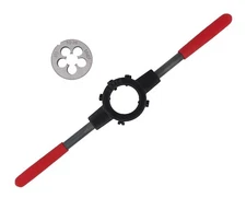 1/2-28 Die, Die Stock Handle Wrench Combo, Heavy Duty, 22LR, 223, 5.56, 9mm