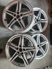 Genuine 2024 Audi A4 8W 5 Twin Spoke 18″ 5x112 8J Alloy Wheels