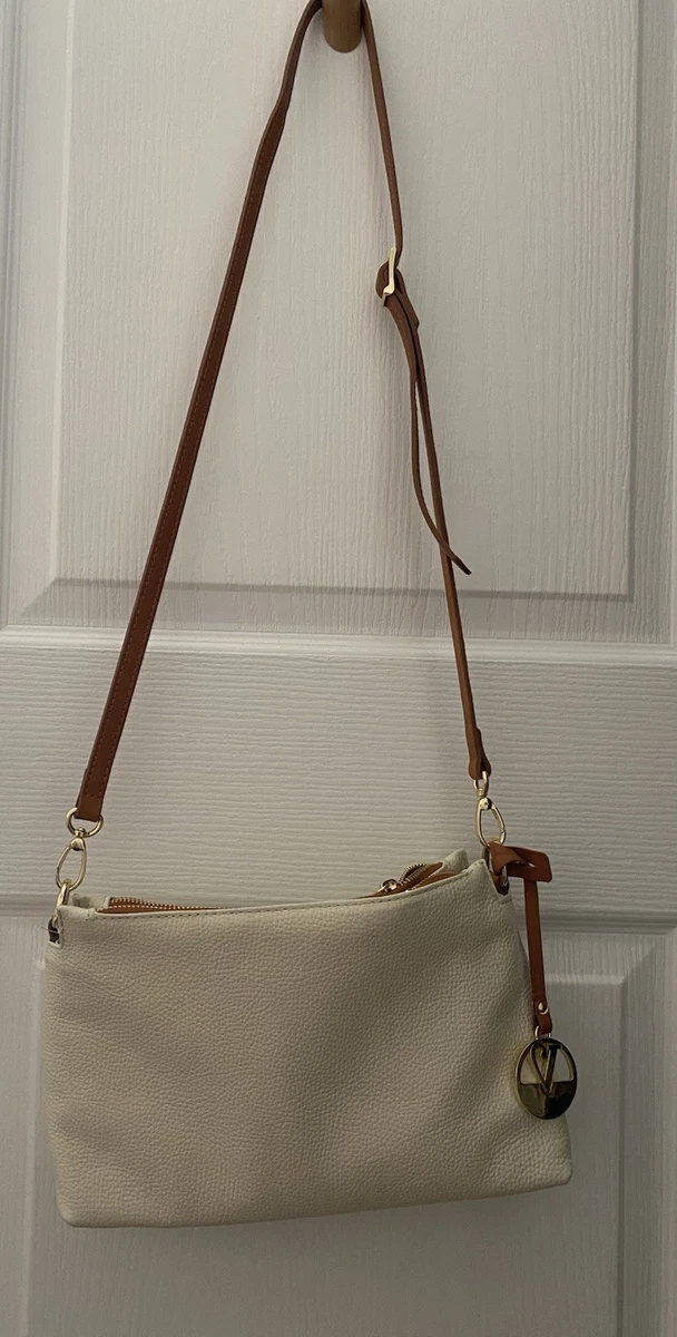 White Bags & Handbags Valentina Leather Exterior for Women  display picture 2