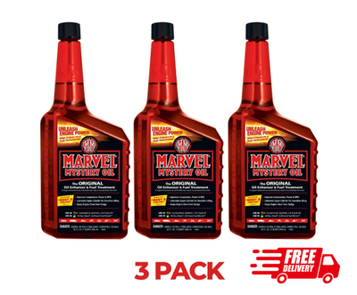 #ad New Marvel Mystery Oil Oil Enhancer and Fuel Treatment 32 Oz. 3 Pack $16.85