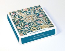 V&A Arts and Crafts Flowers Box of 20 Notecards with Envelopes