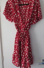 SHEIN CURVE SHORT SLEEVED DRESS DARK RED WOMEN'S SIZE 1XL Lightweight