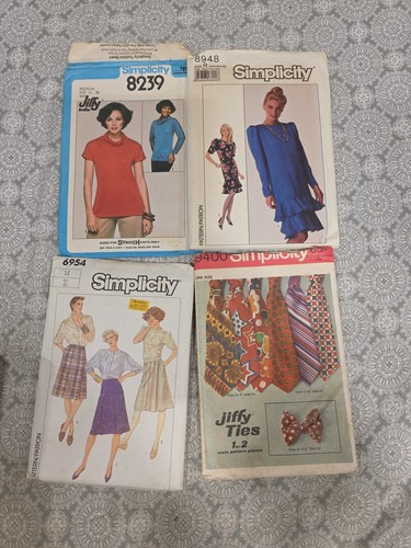 33- Vintage Pattern Lot McCalls Simplicity Butterick 60s 70s 80s Shirts Dresses - Picture 9 of 16