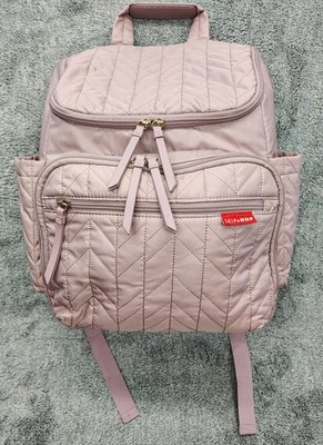 Skip Hop Forma Diaper Backpack Tote Bag Mauve Purple Pink NICE!