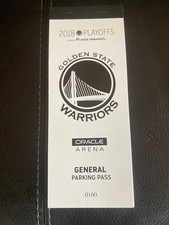 Golden State Warriors 2018 NBA Playoffs Parking Pass Booklet Collectors Item