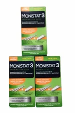 Lot Of 3 Monistat 3 Cream Combo Pack- EXP 2027 (8A)