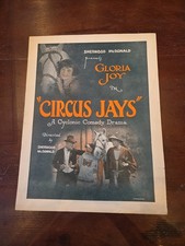 Circus Jays Original Movie Pressbook Gloria Joy 1923 Silent Sideshow Carnival