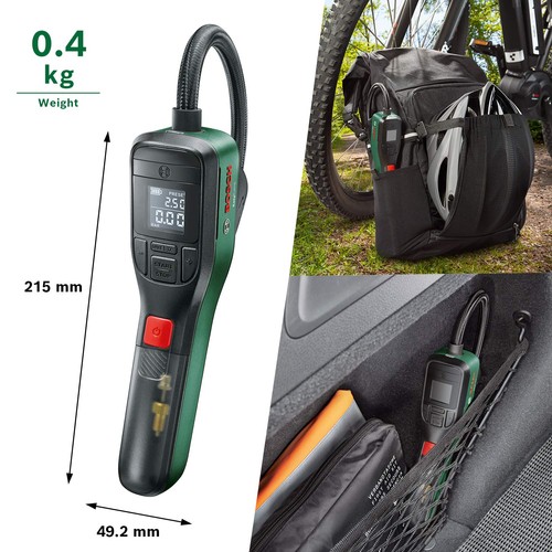 Minipompa elettrica EasyPump (Batteria da 3,0 Ah 3,6 V Funzione Autostop 150 PSI - Foto 23 di 24