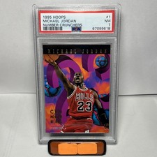 1995 Hoops Number Crunchers #1 Michael Jordan PSA 7 Bulls