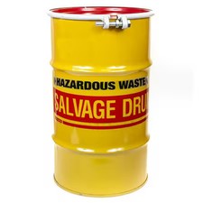 Open Head Transport Drum, Steel, 15 Gal, Lined, Yellow, B15br12   17855W