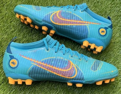 Nike Mercurial Vapor 14 Pro AG Fußballschuhe UK 9 selten blau orange