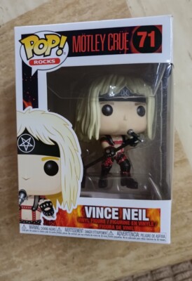 Funko POP! Rocks Motley Crue 2018 Vince Neil Figure #71 VAULTED w/  protector