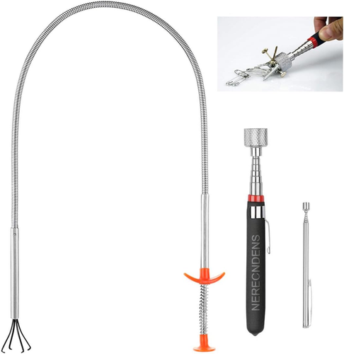 3 Pack Pick-Up Tool Set - Extendable Magnetic Pick up Tools and Flexible Grabber - Picture 11 of 12